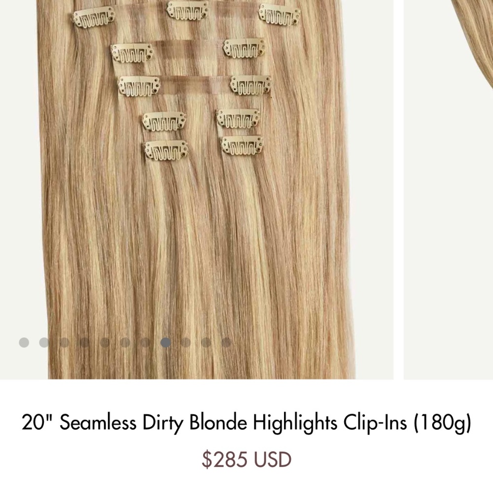 Luxy 20" SEAMLESS Dirty Blonde Highlights Clip-Ins